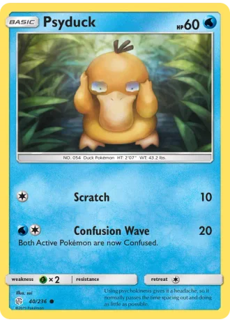 Psyduck #40/236 — Cosmic Eclipse