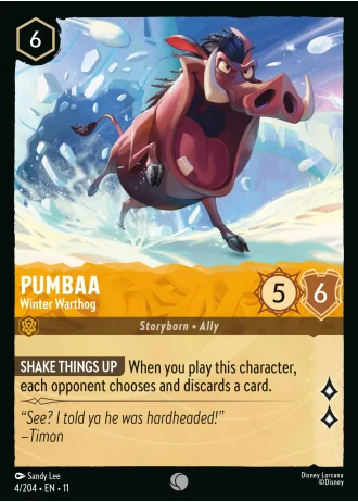 Pumbaa - Winter Warthog #4/204 — Winterspell
