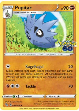 Pupitar #038/78 — Pokémon GO