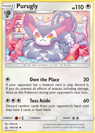 Purugly #109/156 — Ultra Prism