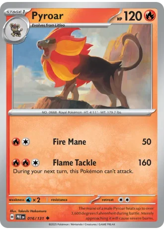 Pyroar #016/131 — Prismatic Evolutions