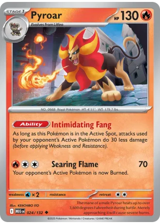 Pyroar #024/132 — Mega Evolution