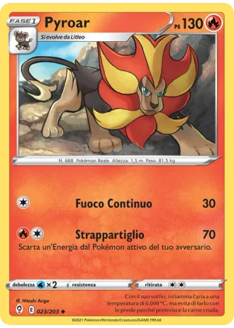 Pyroar #23 — Evoluzioni Eteree