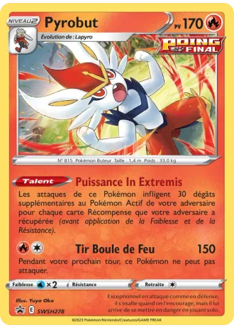 Pyrobut SWSH278 — Épée & Bouclier Promos