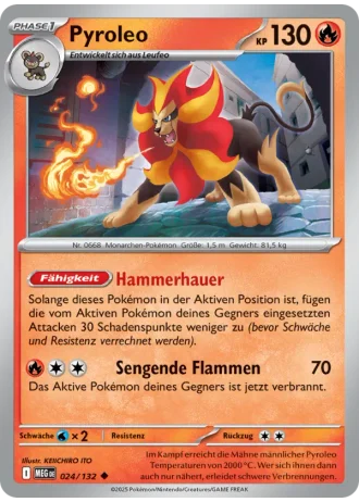 Pyroleo #024/132 — Mega-Entwicklung