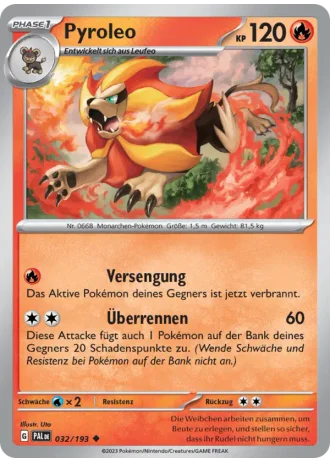 Pyroleo #032/193 — Entwicklungen in Paldea