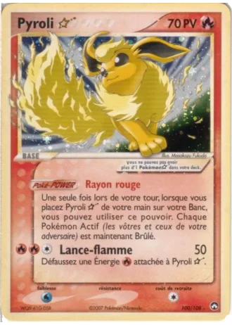 Pyroli Gold Star #100 — EX Gardiens du Pouvoir