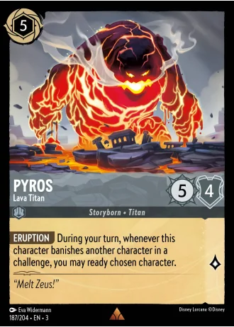 Pyros - Lava Titan #187/204 — Into the Inklands