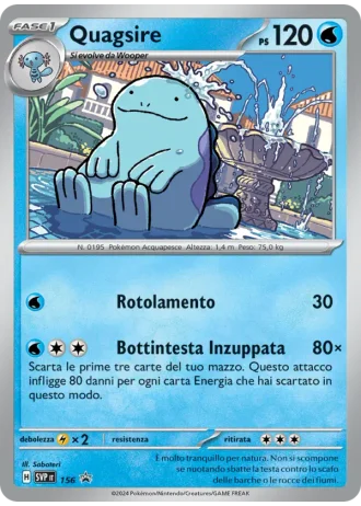 Quagsire #156 — Scarlatto e Violetto Promos