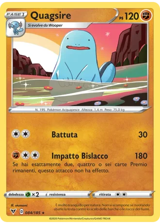 Quagsire #84 — Voltaggio Sfolgorante