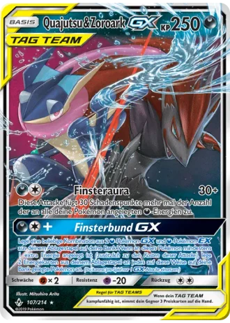 Quajutsu & Zoroark GX #107/214 — Kräfte im Einklang