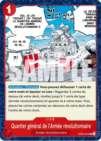 Quartier général de l'Armée révolutionnaire (OP05-021) (Pirate Foil) — ONE PIECE CARD THE BEST vol.2 (PRB02)