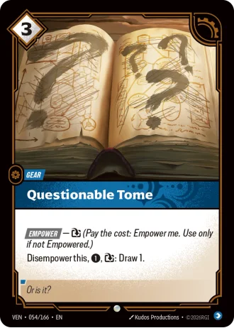Questionable Tome #054/166 — Vendetta
