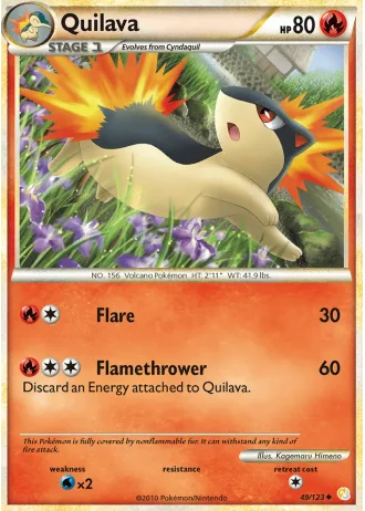 Quilava #49/123 — HeartGold SoulSilver
