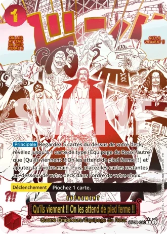 Qu'ils viennent !! On les attend de pied ferme !! (OP09-020) (Special Rare) — ONE PIECE CARD THE BEST vol.2 (PRB02)