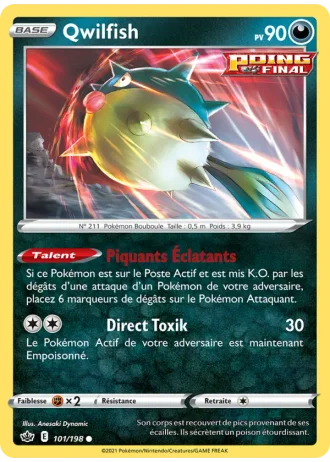 Qwilfish #101/198 — Règne de Glace
