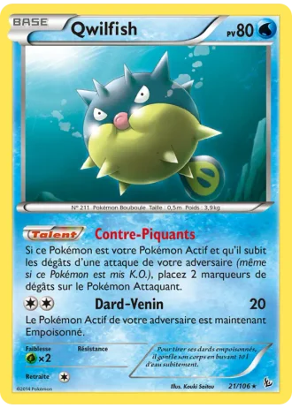 Qwilfish #21/106 — Étincelles