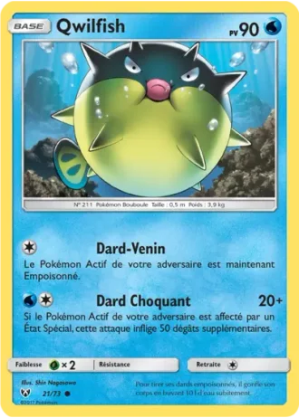 Qwilfish #21/73 — Légendes Brillantes