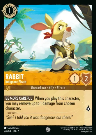 Rabbit - Indignant Pirate #22/204 — Azurite Sea