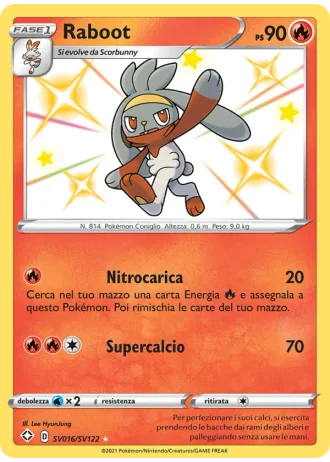 Raboot SV016/122 — Tesoro Cromatico (Destino Splendente)