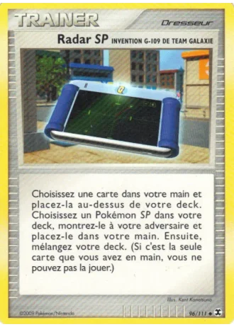 Radar SP Invention G-109 de Team Galaxie #96/111 — Rivaux Émergeants