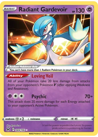 Radiant Gardevoir #069/196 — Lost Origin