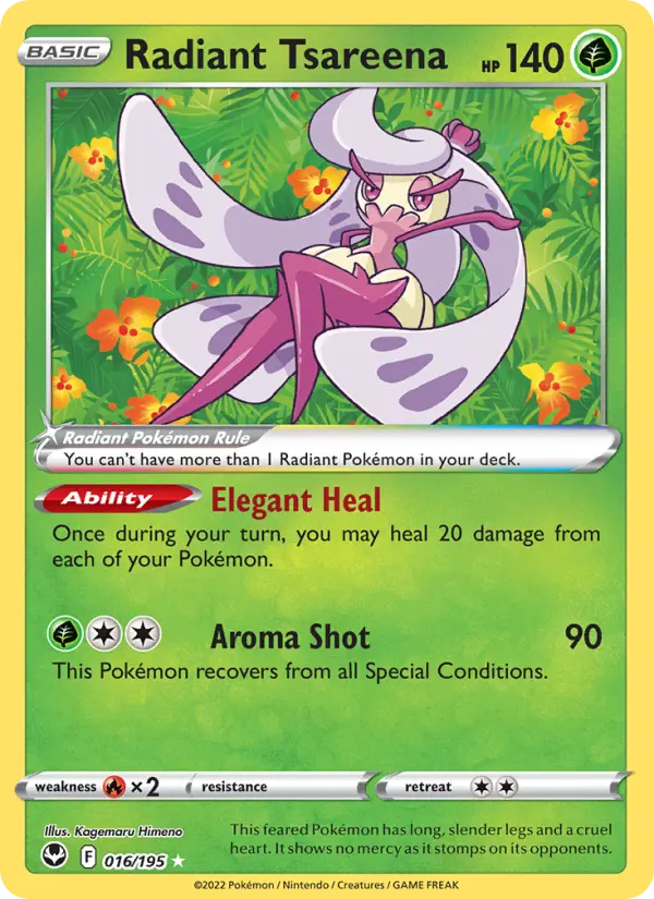 Radiant Tsareena #16-swsh12 — World Championships 2023