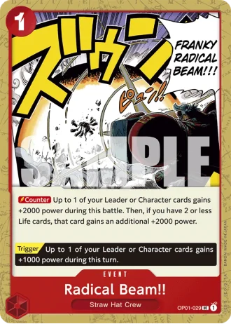 Radical Beam!! (OP01-029) (Reprint) — One Piece The Best (PRB01)