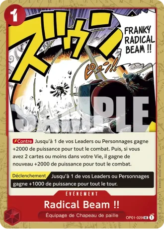 Radical Beam !! (OP01-029) (Textured Foil) — ONE PIECE CARD THE BEST (PRB01)