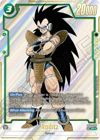 Raditz (Alternative Art) SB01-026 — Manga Booster 01 (SB01)