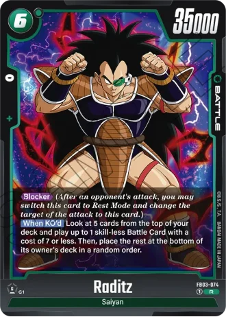 Raditz FB03-074 — Raging Roar (FB03)