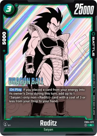 Raditz SB01-072 — Manga Booster 01 (SB01)