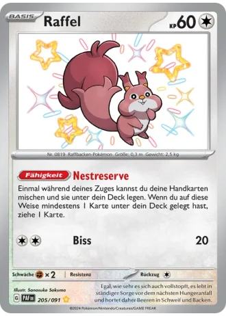 Raffel #205/91 — Paldeas Schicksale