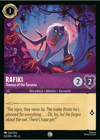 Rafiki - Shaman of the Savanna #42/204 — Azurite Sea