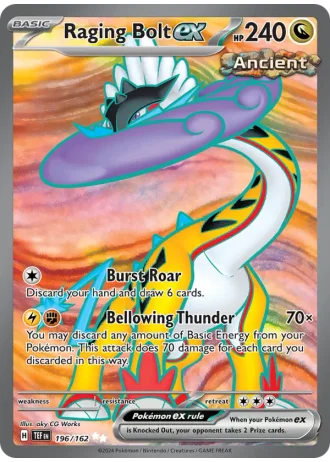 Raging Bolt ex #196/162 — Temporal Forces