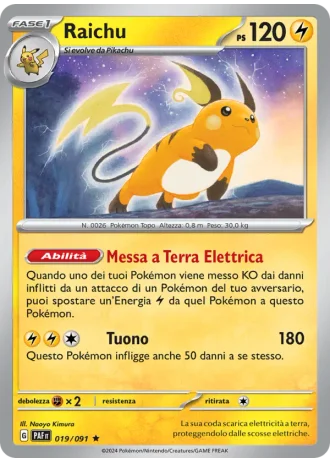 Raichu #019 — Destino di Paldea