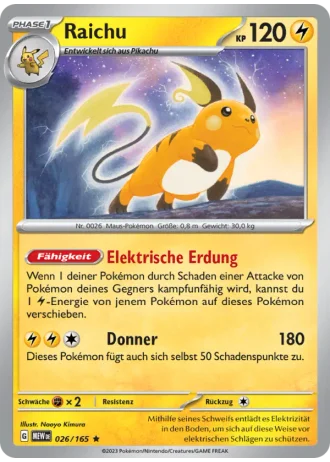Raichu #026/165 — 151