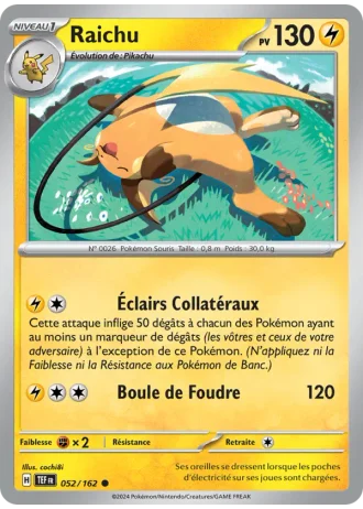 Raichu #052/162 — Forces Temporelles