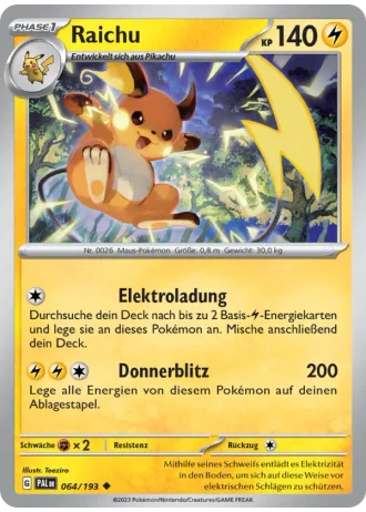 Raichu #064/193 — Entwicklungen in Paldea