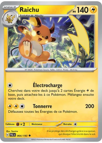 Raichu #064/193 — Évolutions à Paldea