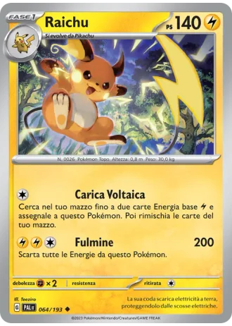 Raichu #064 — Evoluzioni a Paldea