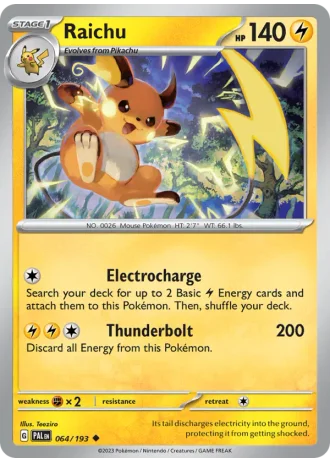 Raichu #064/193 — Paldea Evolved