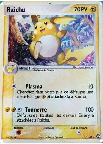 Raichu #12/108 — EX Gardiens du Pouvoir