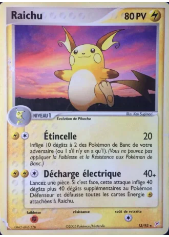 Raichu #13/95 — EX Team Magma vs Team Aqua