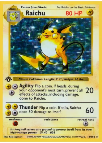 Raichu #14 — Base Set