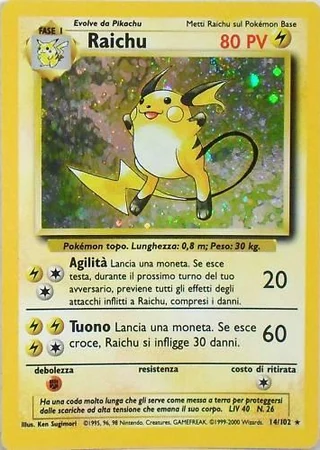 Raichu #14 — Set Base