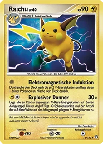 Raichu #15/123 — Geheimnisvolle Schätze
