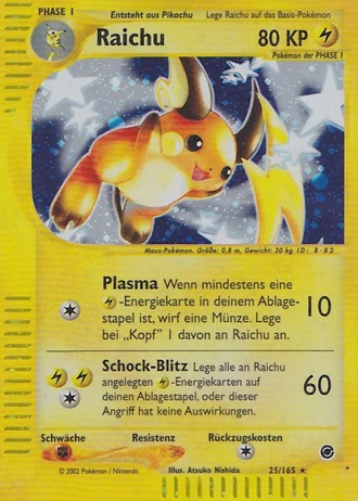 Raichu #25/165 — Expedition