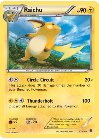 Raichu #27/83 — Generations