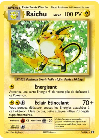 Raichu #36/108 — Évolutions